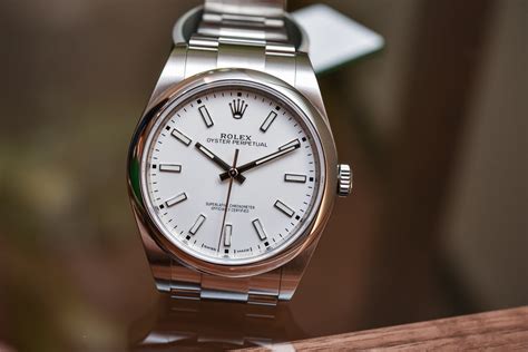 rolex oyster perpetual 39mm white|rolex 114300.